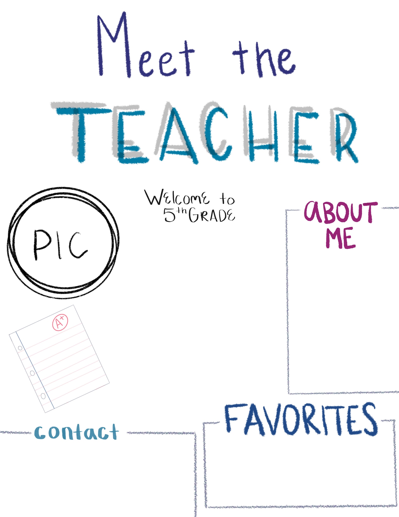 Meet the Teacher Printables Etsy