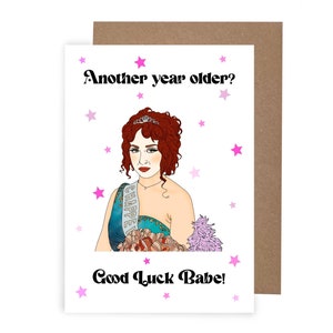 Tarjeta de cumpleaños Chappell Roan, tarjeta de cumpleaños Pink Pony Club, feliz cumpleaños Pink Pony Girl cumpleaños divertido tarjeta A6, tarjeta de buena suerte nena