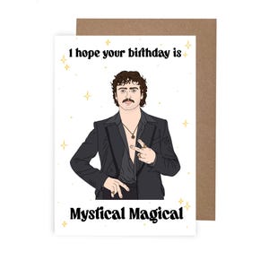 Carte d'anniversaire Benson Boone, carte drôle, carte d'anniversaire magique mystique, carte d'anniversaire, carte inspirée de Benson Boone