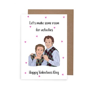 Tarjeta de San Valentín temática de la película Step Brothers, Tarjeta de San Valentín de barcos y azadas, Tarjeta temática de película, Aniversario, Tarjeta de San Valentín A6