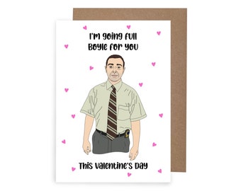Charles Boyle Valentine’s Day Card, Funny Valentine Card, Brooklyn Nine Nine Themed Valentine Card A6 Valentine Card