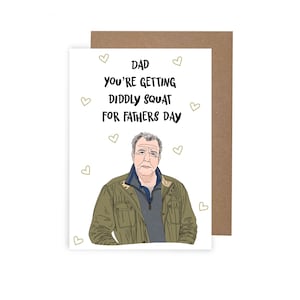 Tarjeta del Día del Padre inspirada en Jeremy Clarkson, tarjeta divertida para papá, tarjeta del Día del Padre con temática de la Granja Clarkson, tarjeta A6 para papá