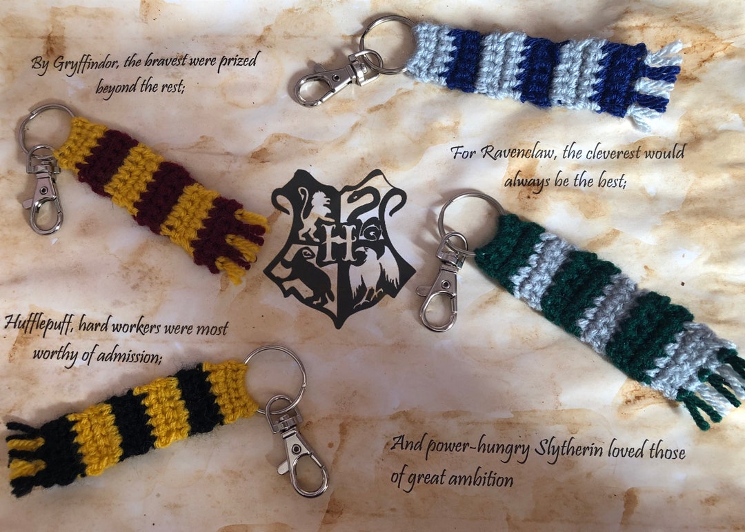 Bufanda gryffindor a crochet, Harry Potter
