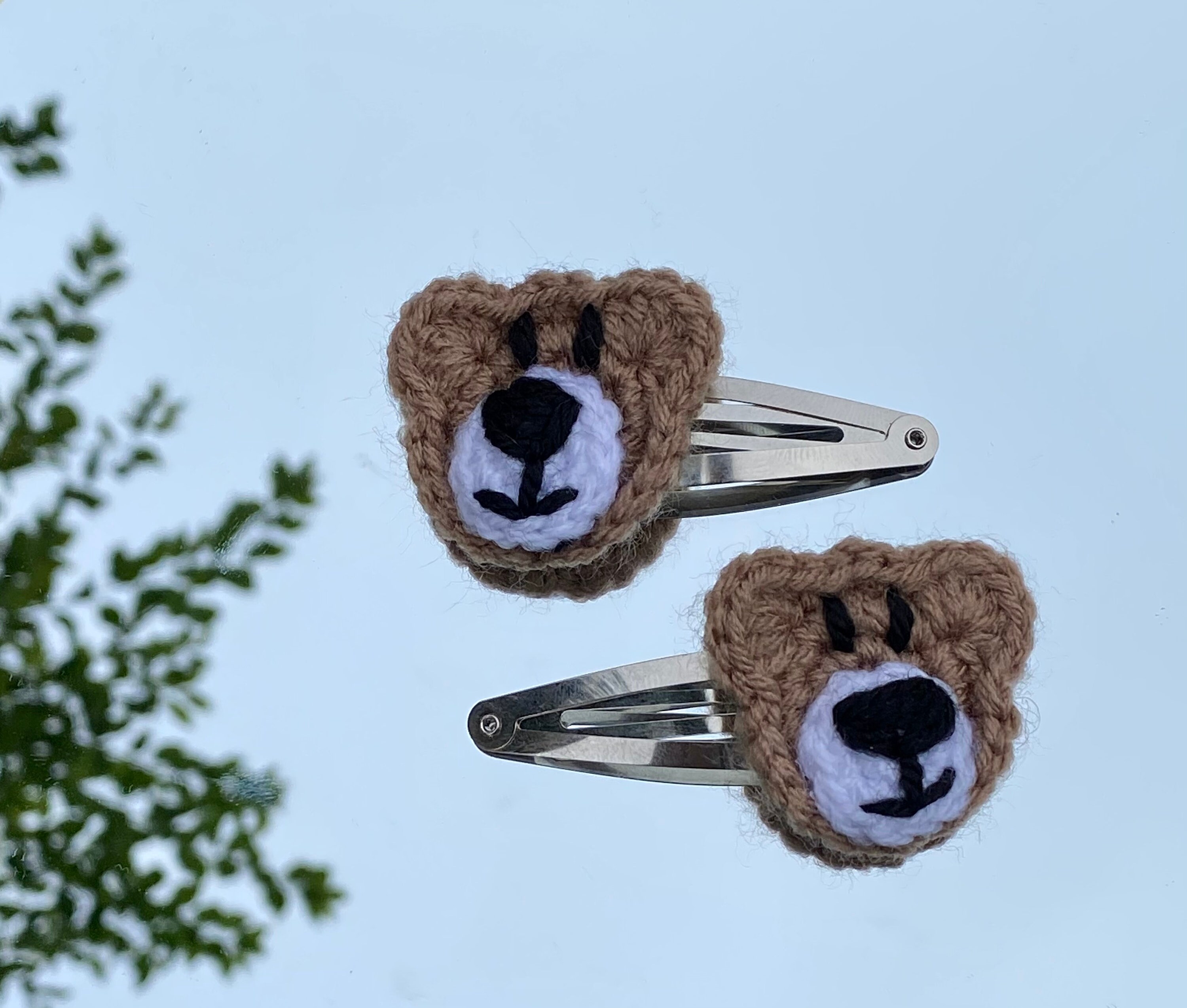 Teddy Bear Hair Clips Crochet Teddy Bear Hair Accessories - Etsy Teddy Bear Hair Clips Crochet Teddy Bear Hair Accessories - Etsy