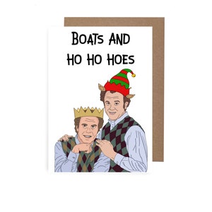 Carte de Noël film Demi-frères, carte de Noël bateaux et houes, carte du monde entier prestige, carte de Noël A6