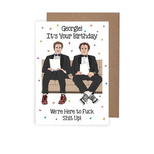Tarjeta de cumpleaños de hermanastros, tarjeta de cumpleaños de Will Ferrell, tarjeta de cumpleaños inspirada en la película hermanastros, escena de la película Estamos aquí para joderlo todo