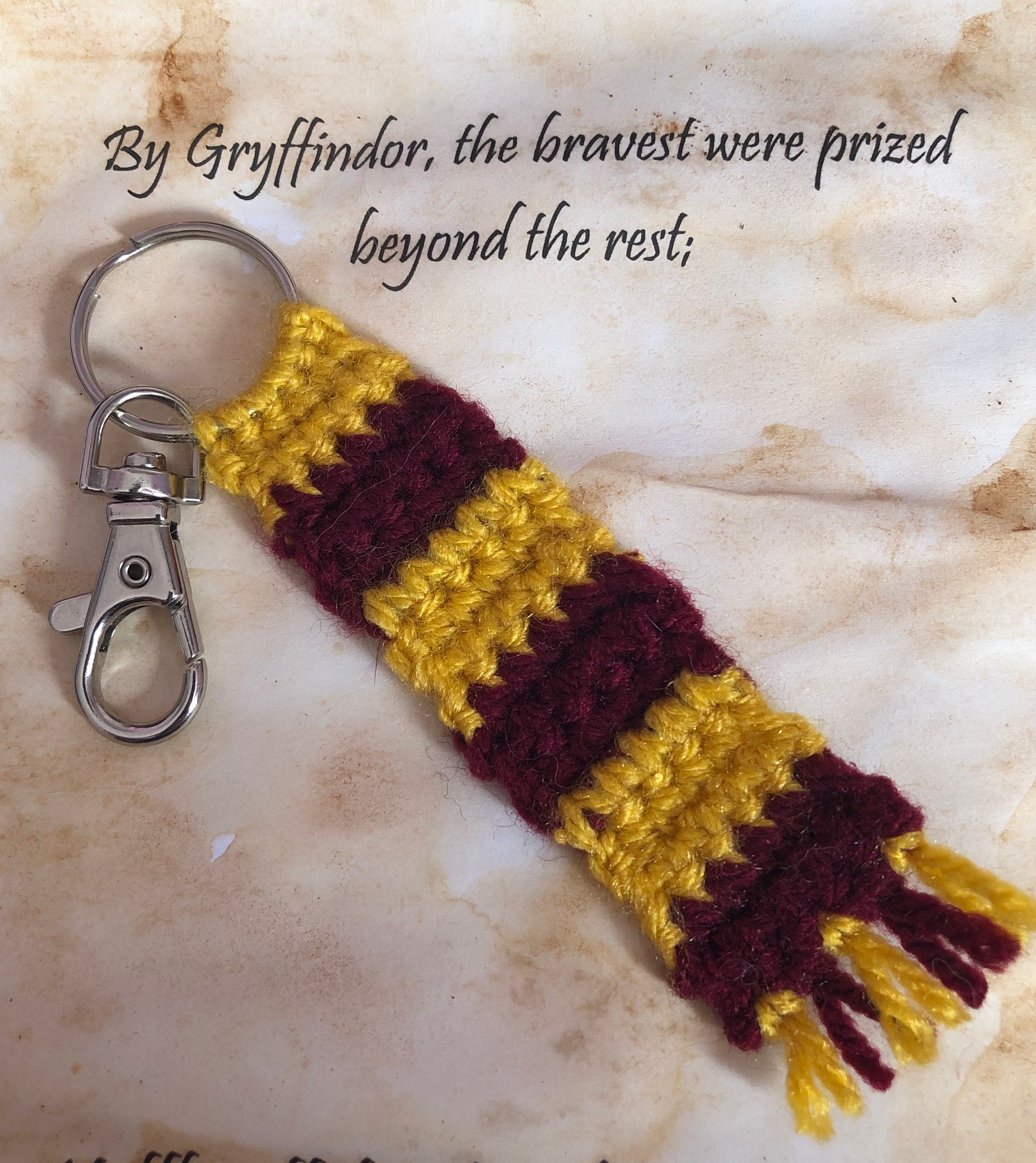 bufanda de harry potter a crochet