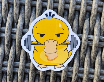 Psychoe Sticker, Yellow Duck Sticker, Sticker