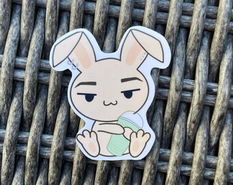 The Slybunny Sticker, Bunny Sticker, Bunny, Rabbit, Stickers