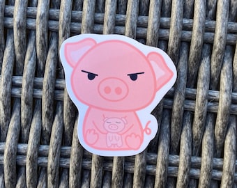 Pig Sticker, Piggy, Viggy, Stickers