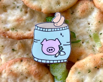 Chip Pig Pin, Snack Pin, Food Pin, Pig Pin