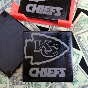 Chiefs "Slogan" Ceramic Coaster Set
