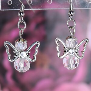 Angel Wing Crystal Earrings