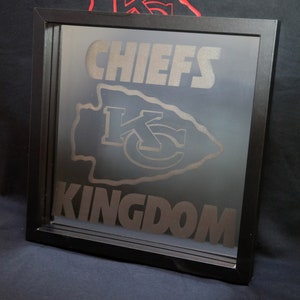 Chiefs "Slogan" Shadowbox Mirror