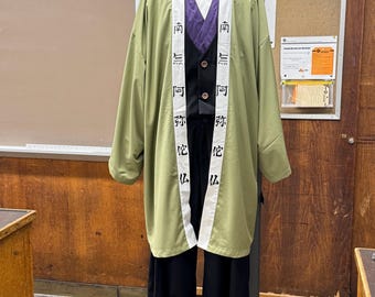Gyomei Himejima Cosplay Costume – Demon Slayer Kimetsu no Yaiba Stone Hashira Custom Outfit