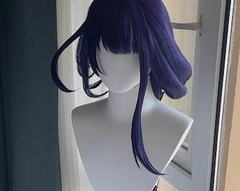 Raiden Shogun Wig Genshin Impact – Custom antigravity Cosplay Wig