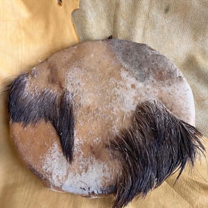 11” Moose Hide bowl drum with mallet