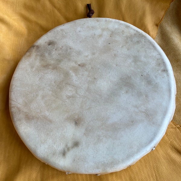 12” Deer Hide drum (13-sided) with mallet and drum bag