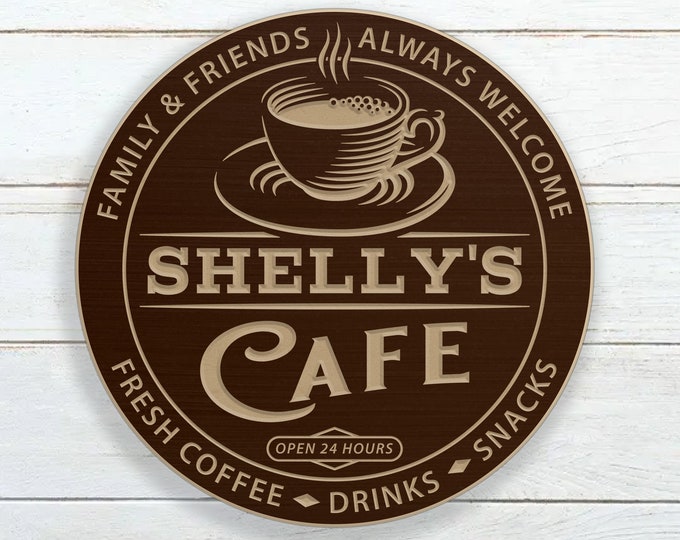 Personalized Cafe Sign