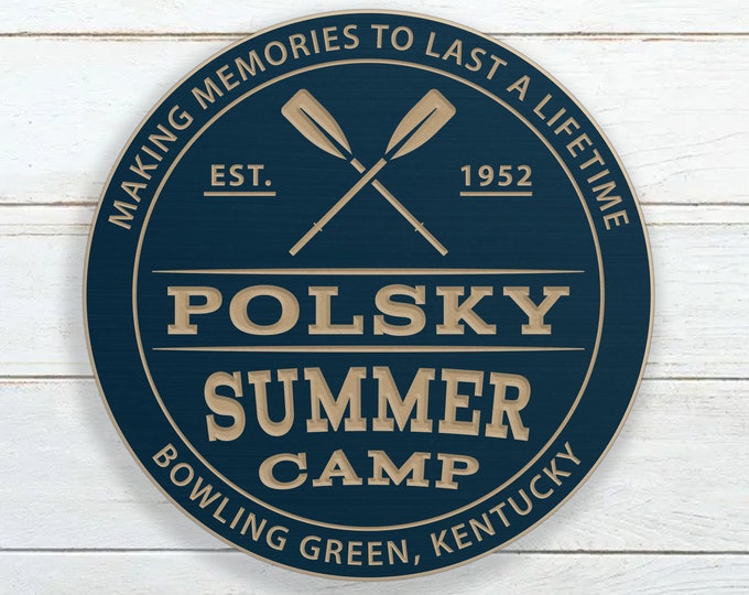 Personalized Summer Camp Sign