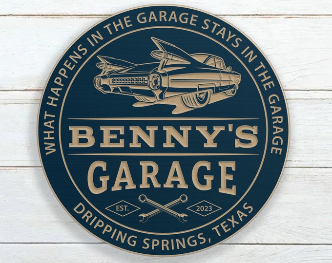 Personalized Garage Sign