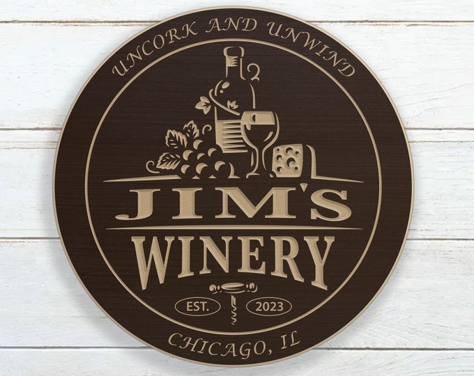 Personalized Winery Sign