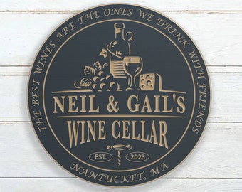Personalized Wine Cellar Sign