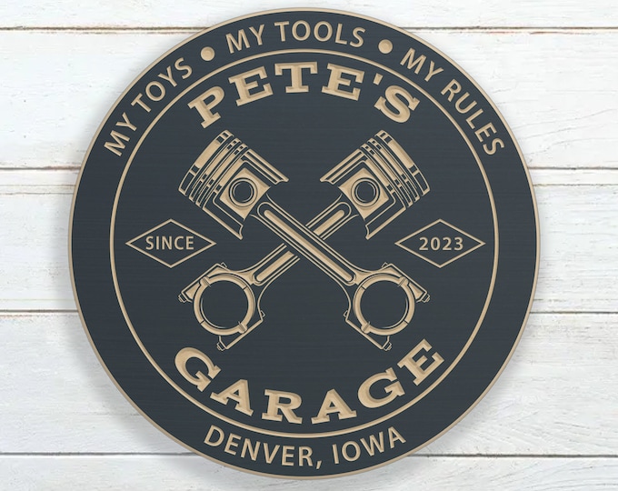 Personalized Garage Repair Shop Sign