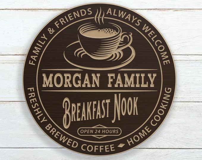 Personalized Breakfast Nook Sign