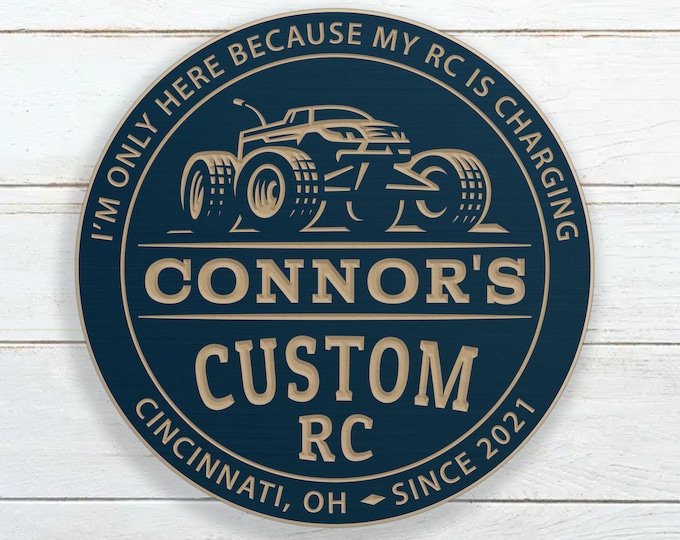 RC Truck Sign