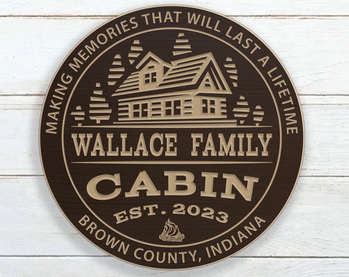 Personalized Cabin Sign