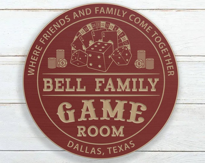 Personalized Game Room Sign