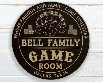 Personalized Game Room Sign
