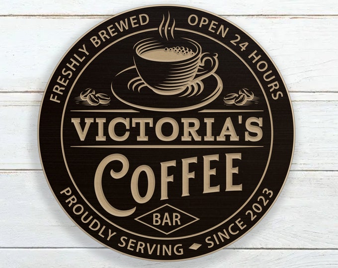 Personalized Coffee Bar Sign