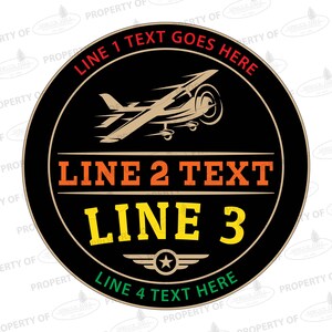 RC Airplane Sign / Personalized Radio Control Sign / Carved Wood Sign ...