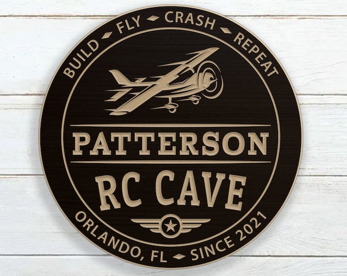 RC Airplane Sign