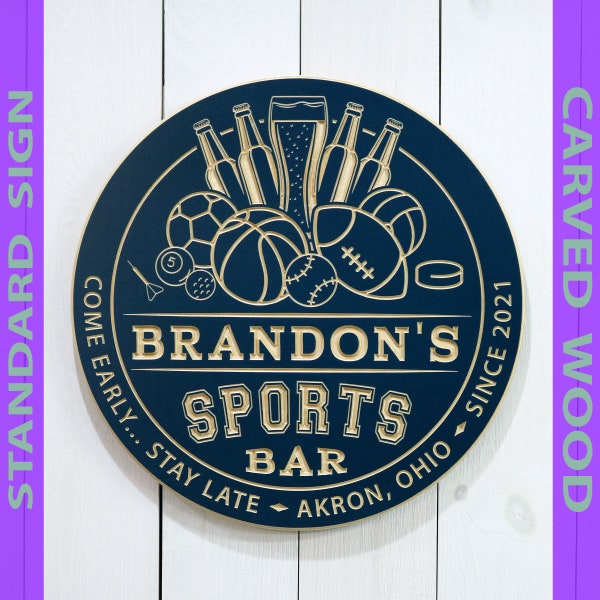 Sports Bar Decor Etsy