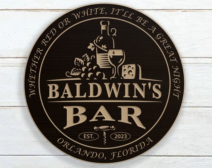 Personalized Bar Sign