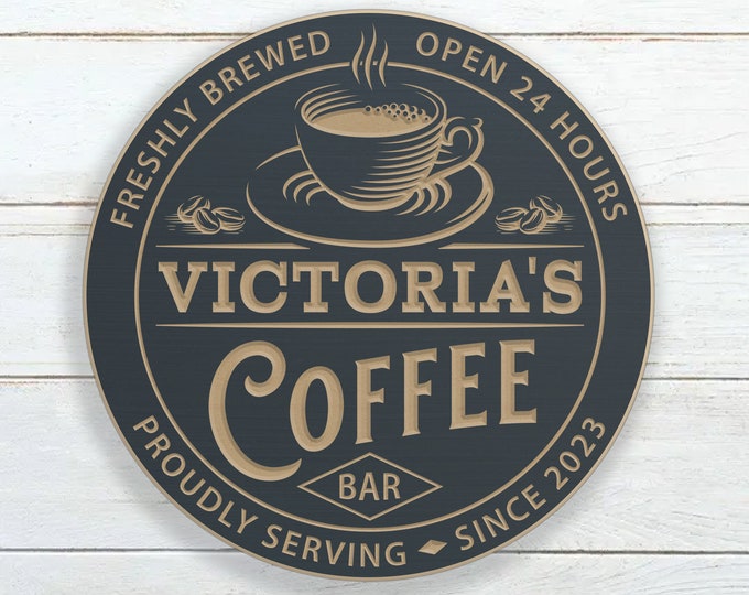 Personalized Coffee Bar Sign