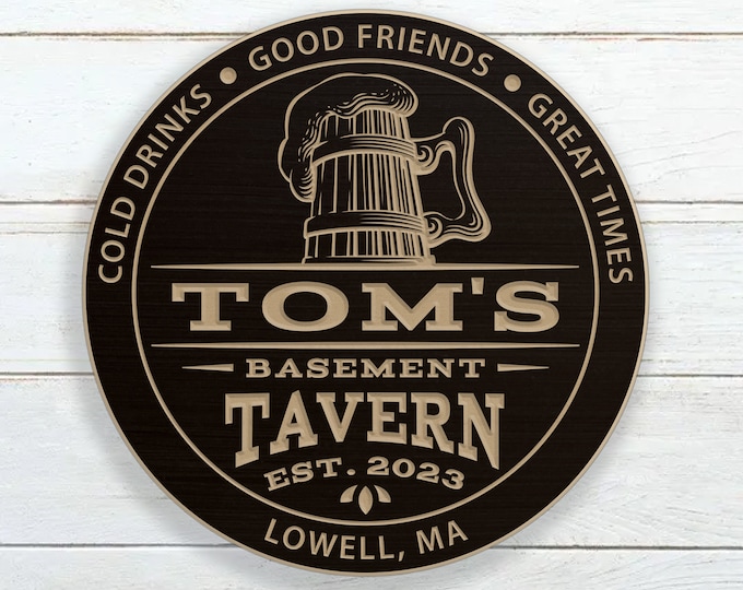 Personalized Tavern Bar Sign