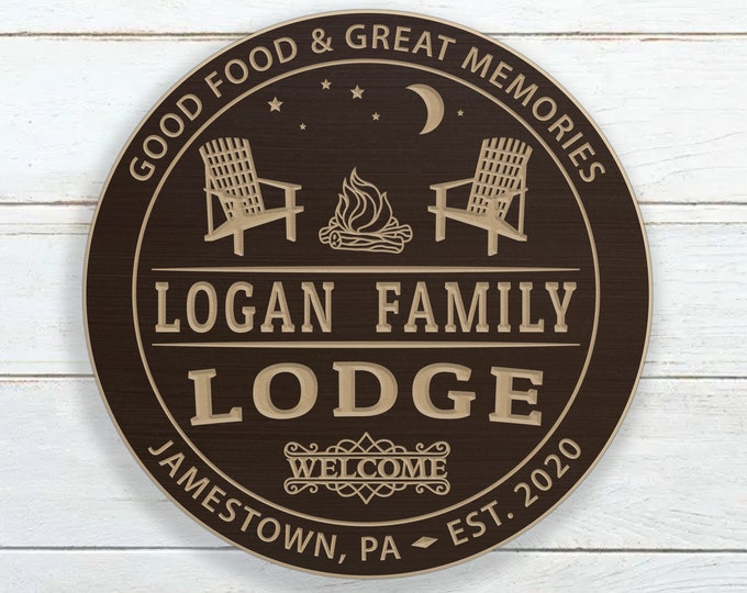 Personalized Lodge Sign