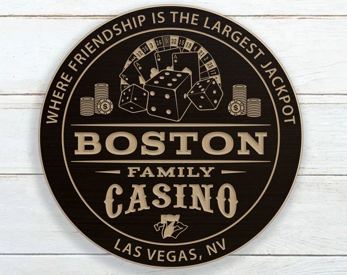 Personalized Casino Sign