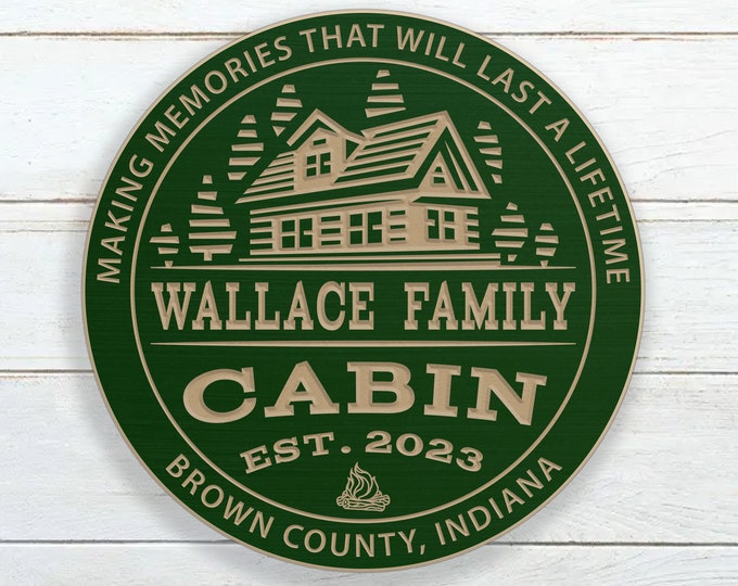 Personalized Cabin Sign