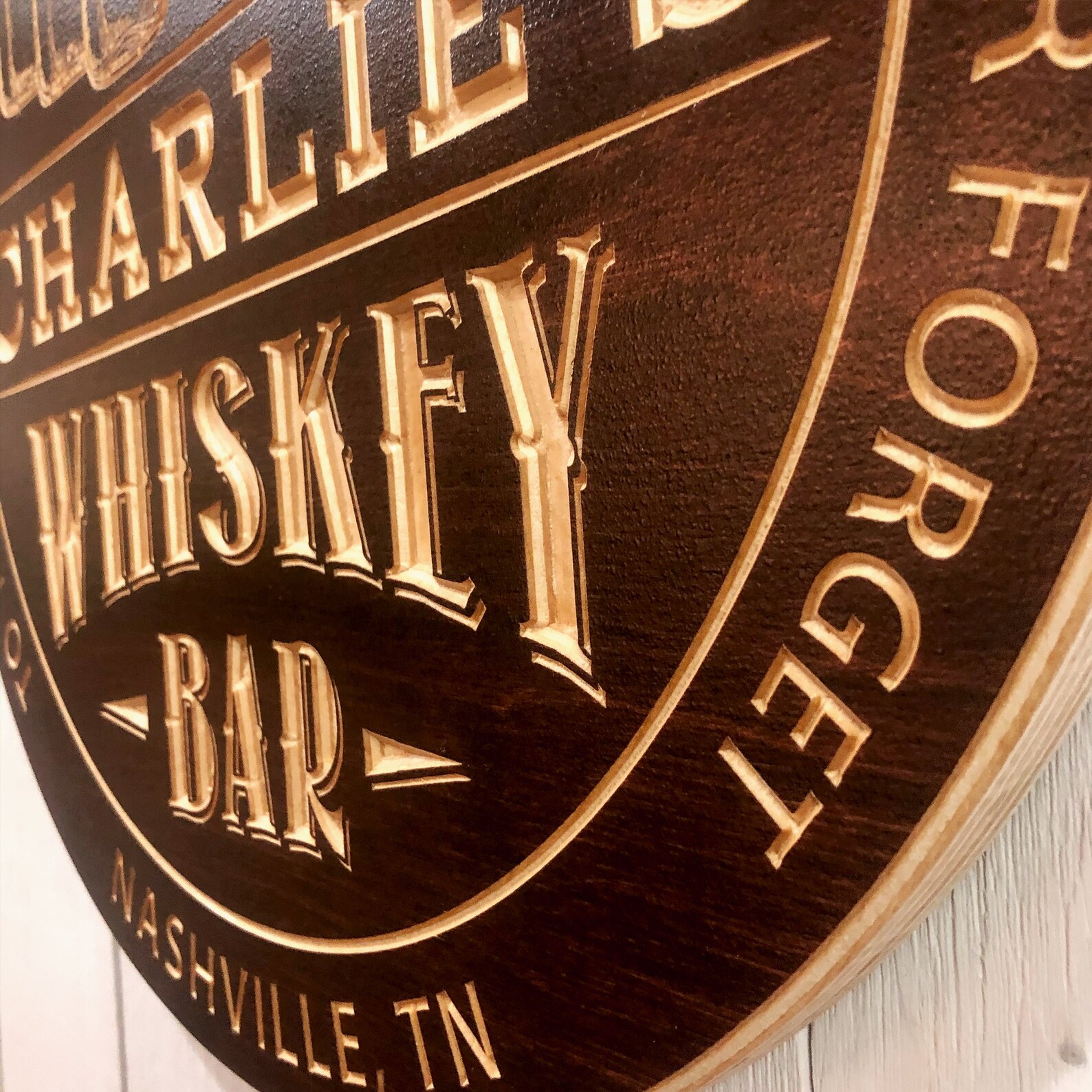 Whiskey Bar Sign With Bottles And Name / Personalized Whiskey Etsy