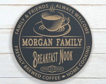 Personalized Breakfast Nook Sign
