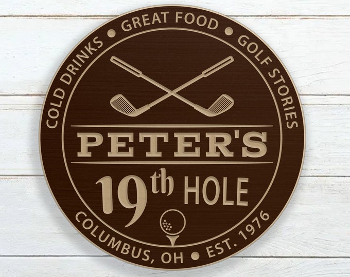 Personalized 19th Hole Sign