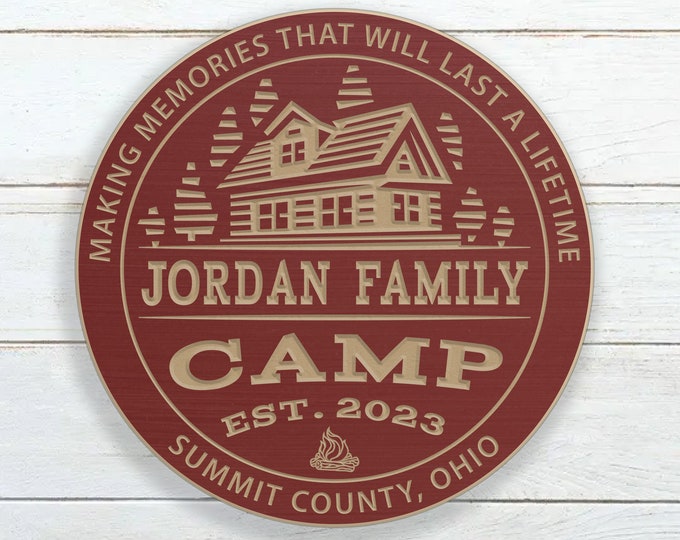 Personalized Camp Sign