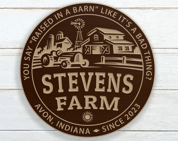 Personalized Farm Sign