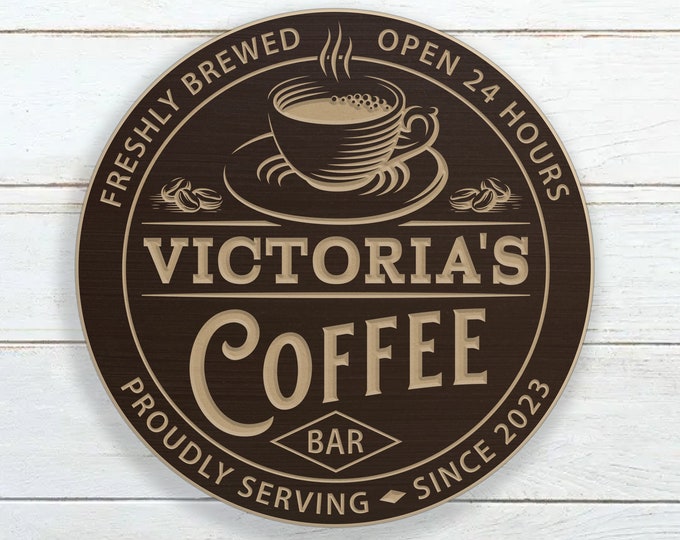 Personalized Coffee Bar Sign