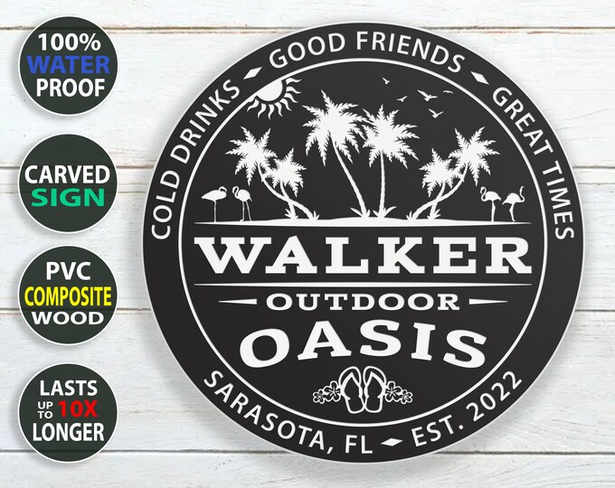 Waterproof Personalized Smokehouse BBQ Outdoor Sign - 100% Waterproof